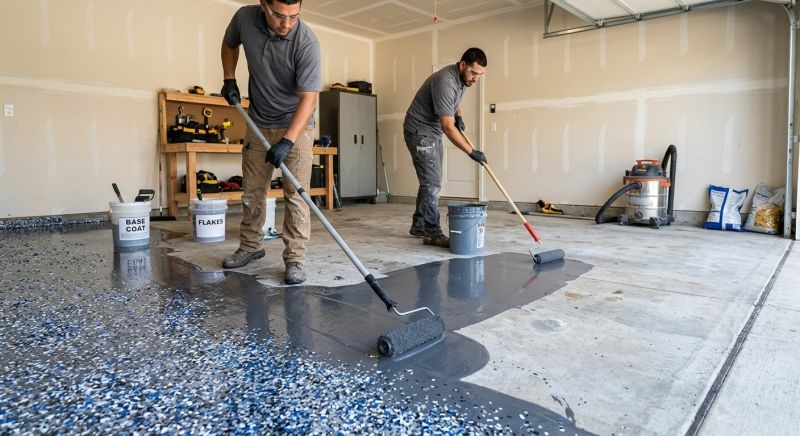 Basement Floor Epoxy Service in Woodbridge, VA