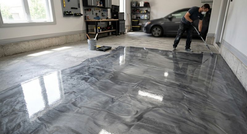Basement Floor Epoxy Service in Woodbridge, VA