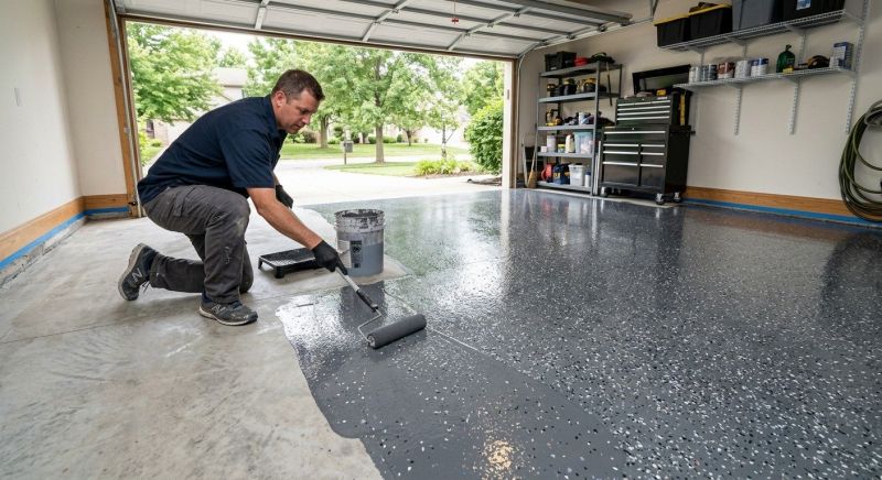 Garage Floor Epoxy Installation in Alexandria, VA
