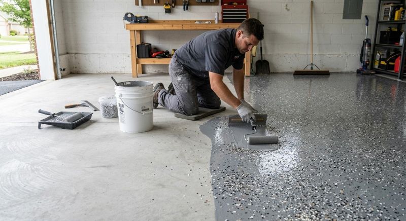 Garage Floor Staining in Annapolis, MD