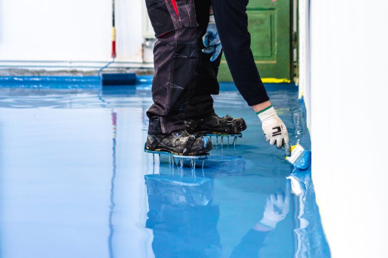 Speckled Garage Floor Painting in Frederick, MD